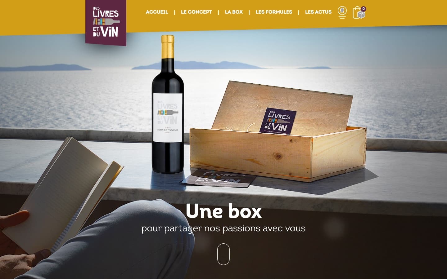 Des Livres et du Vin - Page d'accueil
