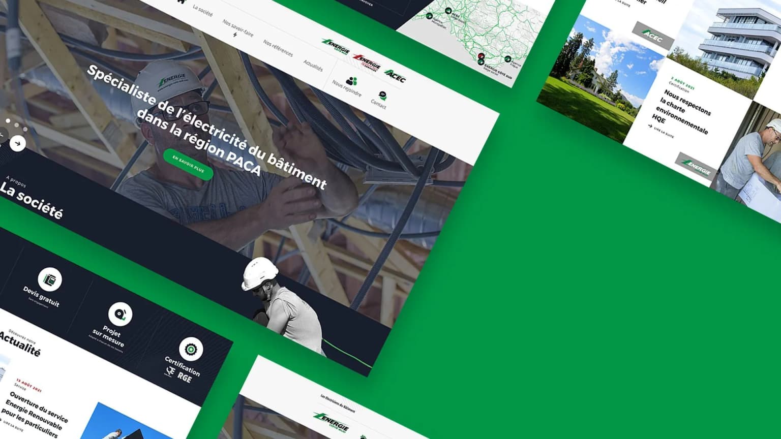 Énergie Côté Sud — Site institutionnel pour un leader de l'électricité du Sud-Est