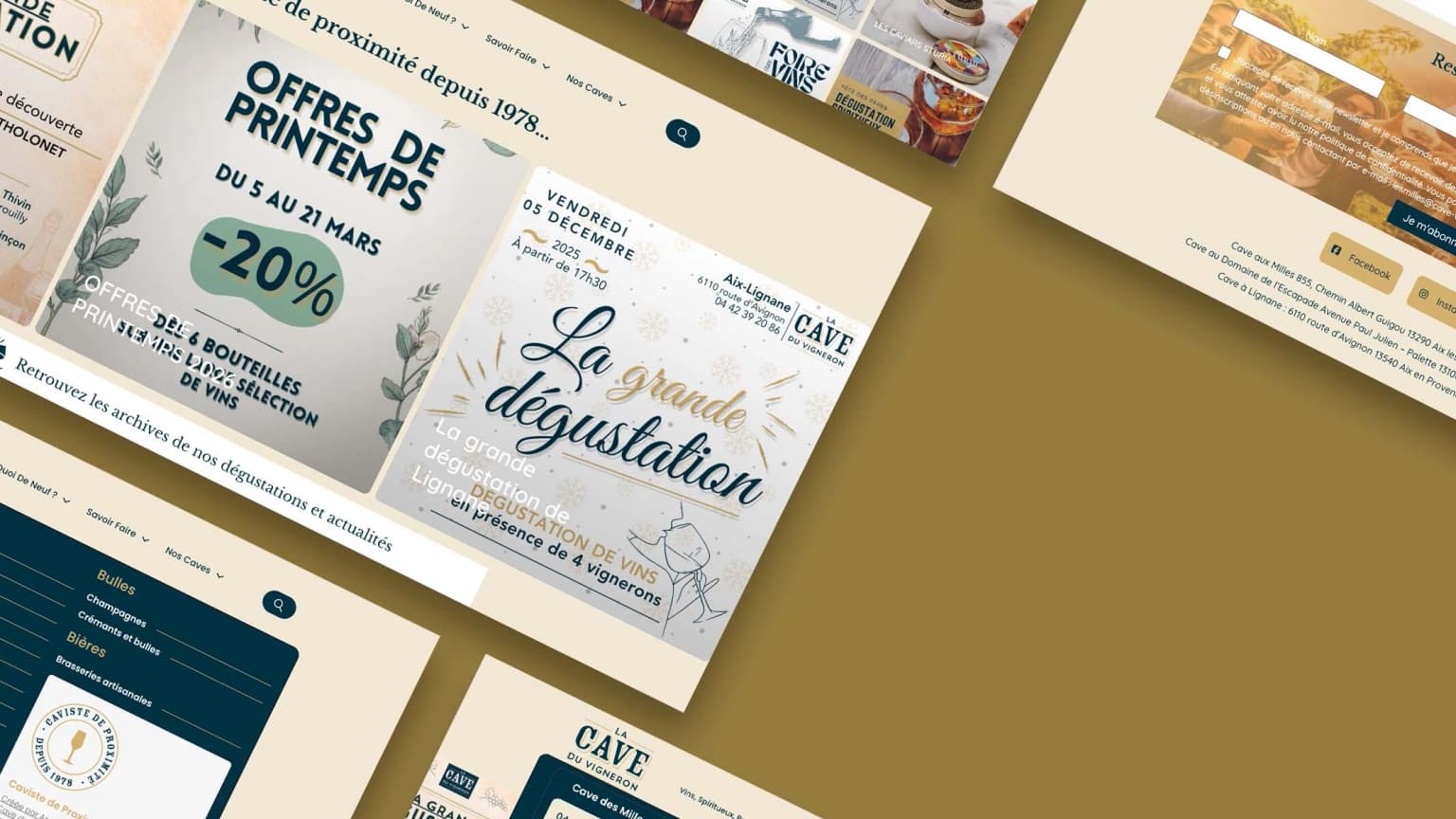 La Cave du Vigneron — E-commerce vins PrestaShop avec filtres œnologiques avancés