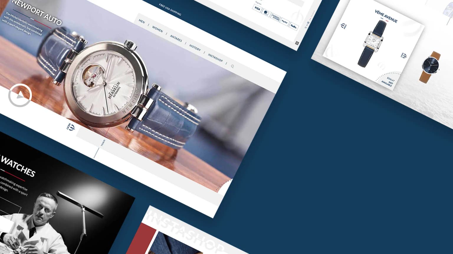 Michel Herbelin — Site WordPress WooCommerce d'une maison horlogère française indépendante