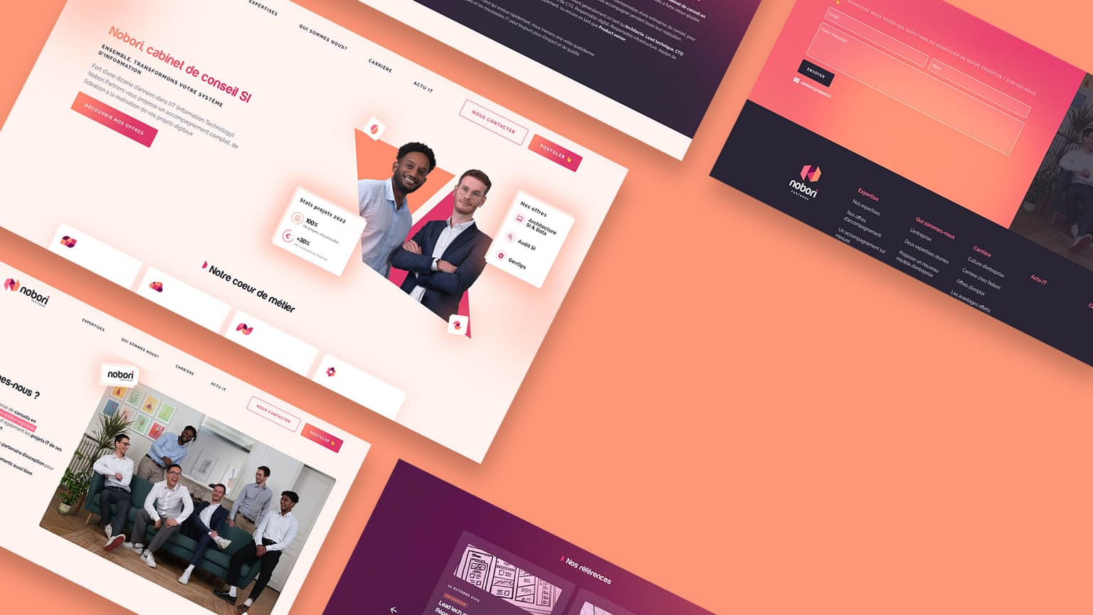 Nobori Partners — Site vitrine pour une agence IT et accompagnement digital