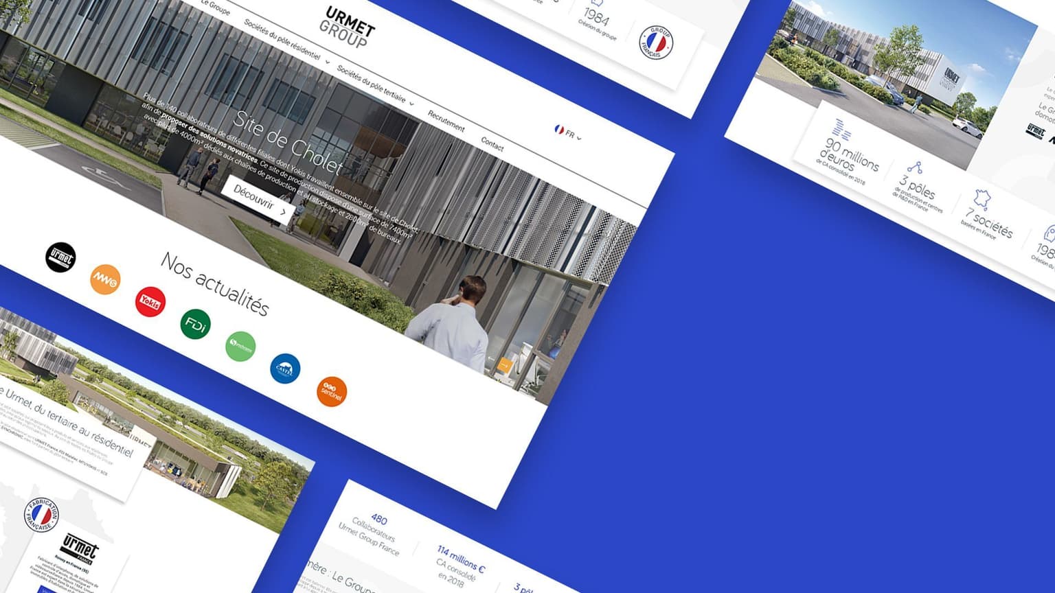 Urmet Group — Site institutionnel pour un groupe leader de la sécurité bâtiment