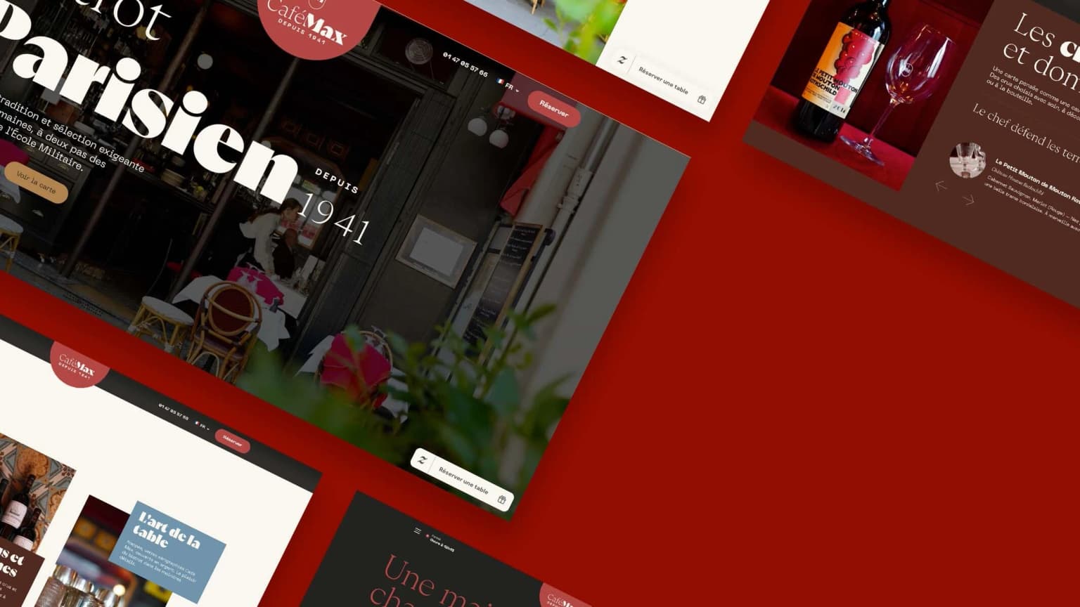 Café Max — Site vitrine WordPress pour bistro gastronomique parisien depuis 1941