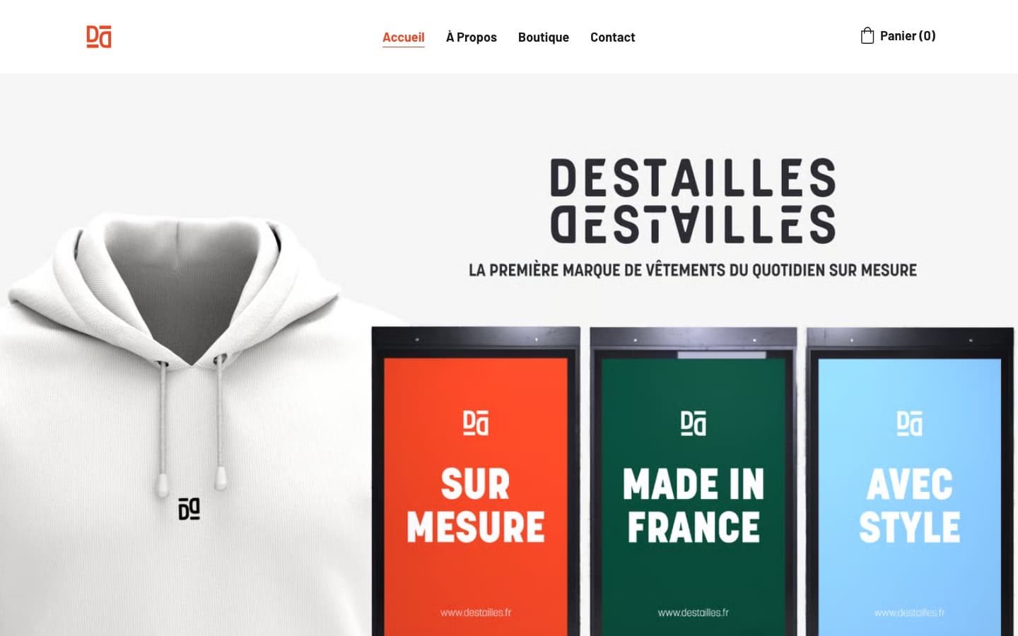 Destailles - Page d'accueil