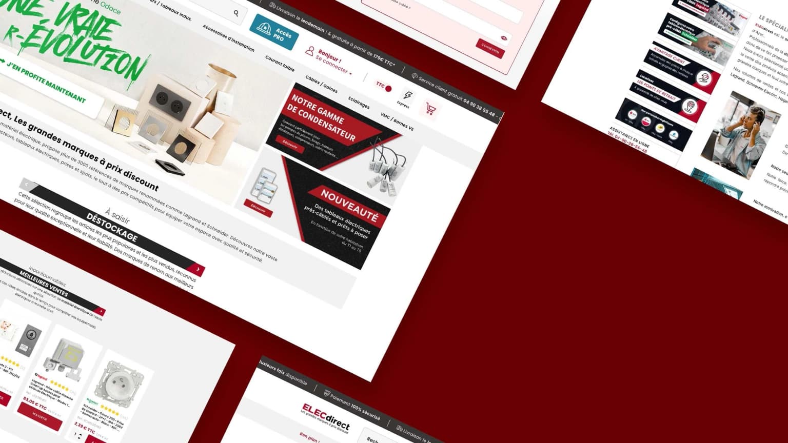 ELECdirect — Boutique PrestaShop de matériel électrique – pro et particulier sur un même socle