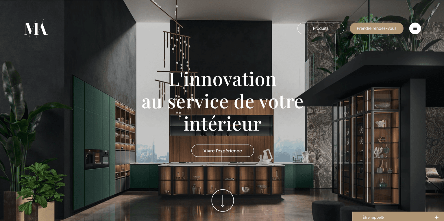 Aperçu desktop du site La Maison des Archis