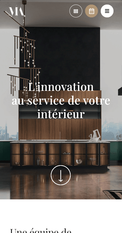 Aperçu mobile du site La Maison des Archis