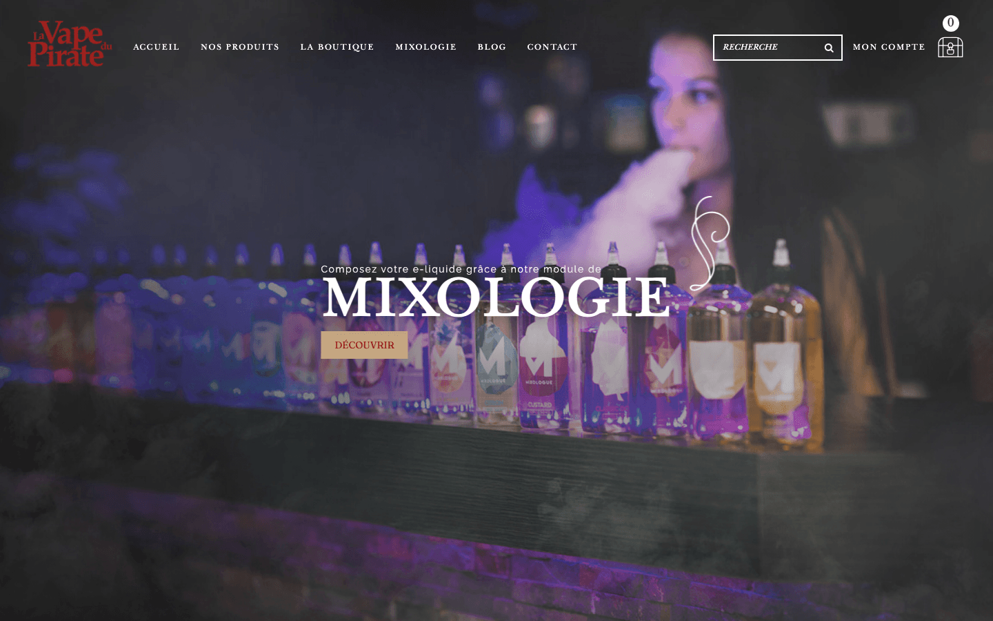 La Vape du Pirate - Page d'accueil et univers pirate