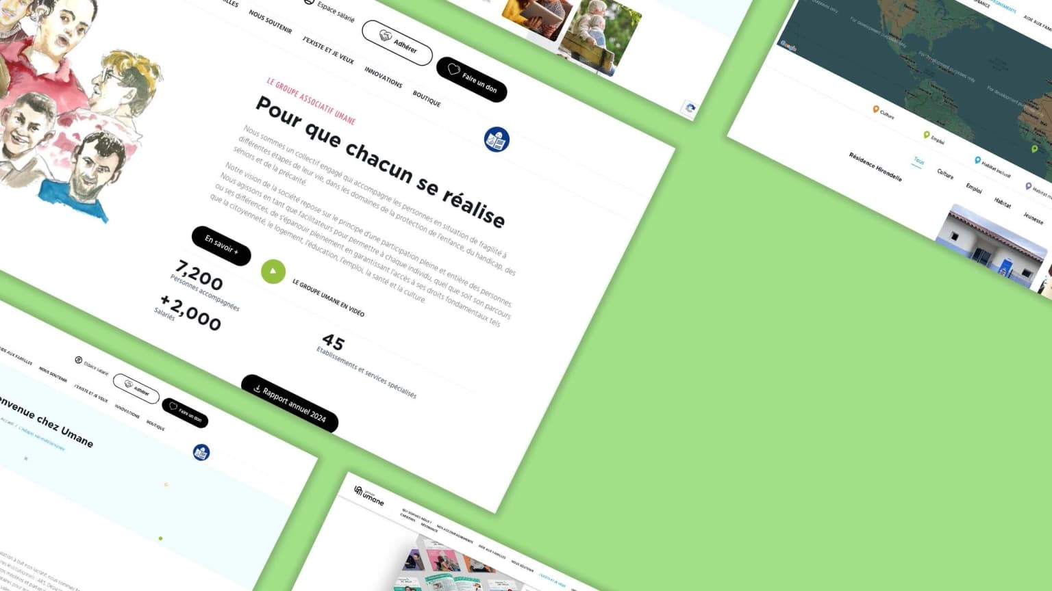 Groupe Umane — Communication digitale pour une association médico-sociale du Var