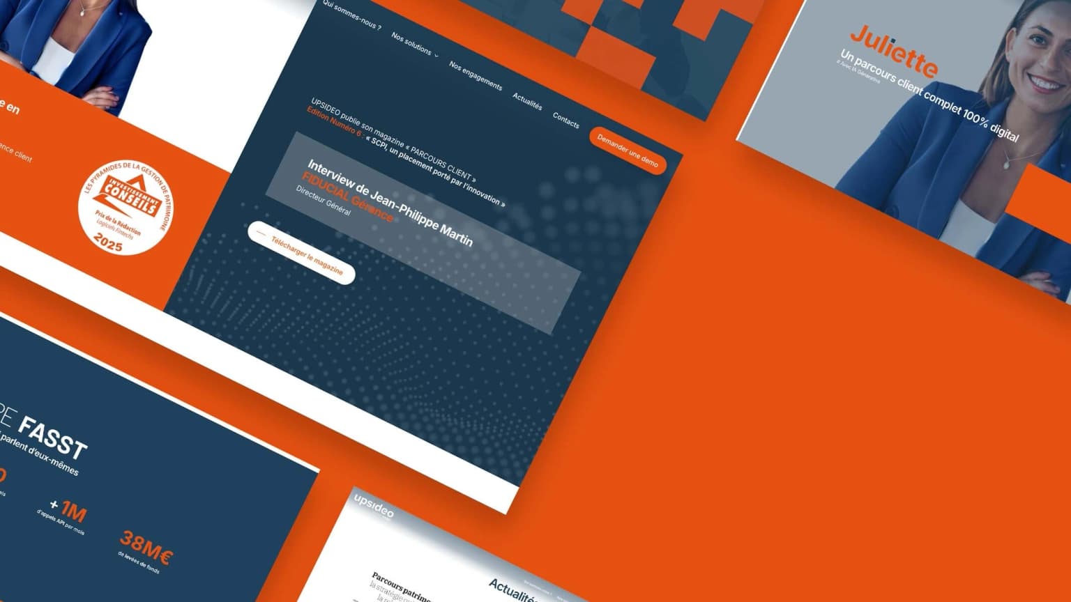 Upsideo — Applications web pour éditeur de logiciels finance